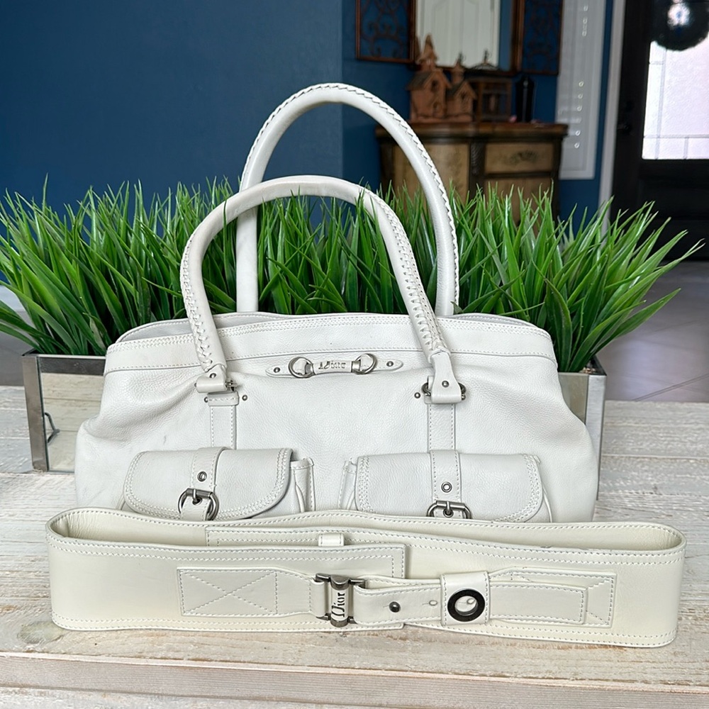 Christian Dior hand bag and belt